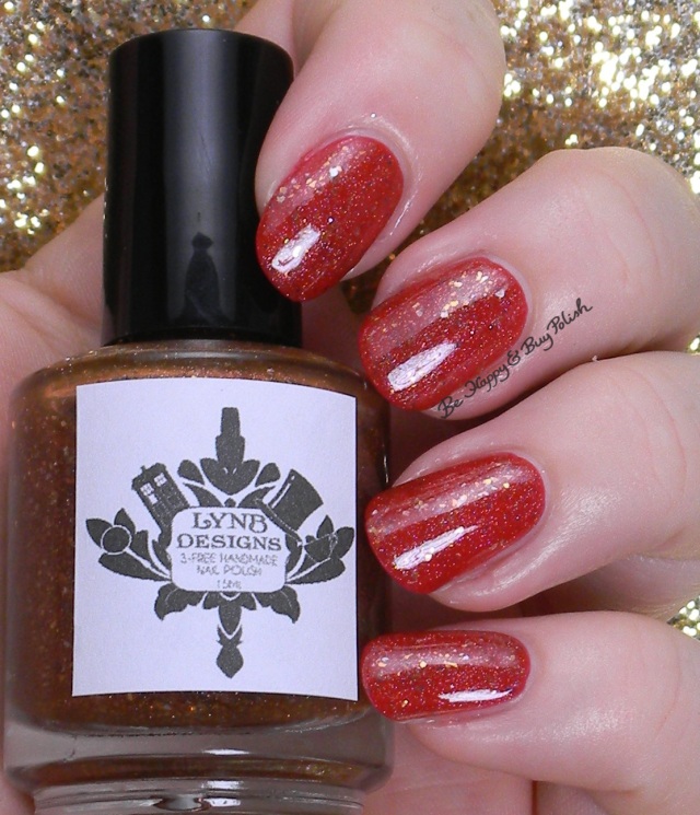 LynBDesigns Spot the Cuttlefish over Verity Hot Red | Be Happy And Buy Polish