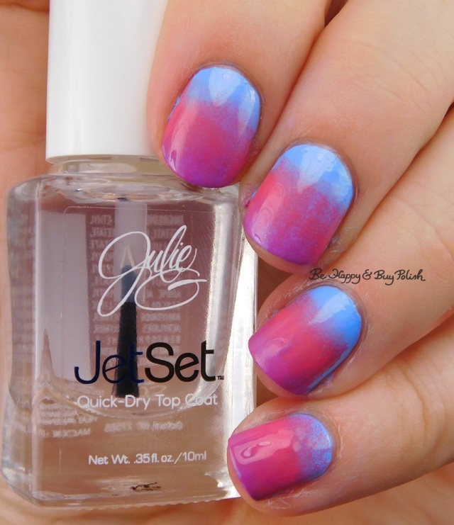 JulieG Santorini, Julie's Fave, Rio de Janeiro gradient nail art | Be Happy And Buy Polish